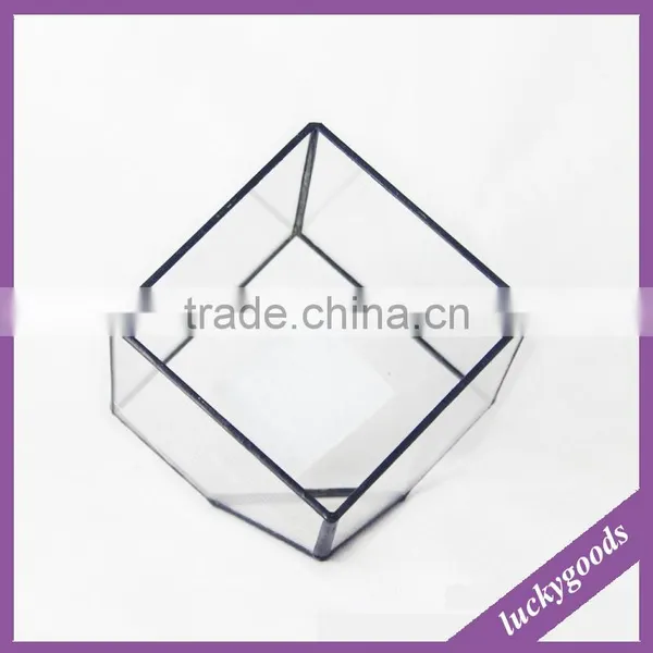 LGJ040 Wedding Party Decoration Glass Candle Holder With Lid photo-4