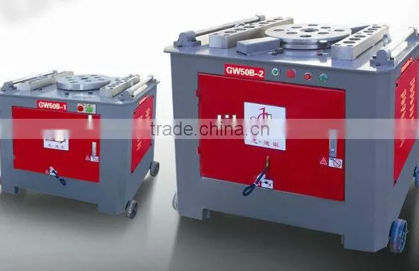 GW50B rebar bender with emergency stop button, steel bending machine have longer working life guaranteed