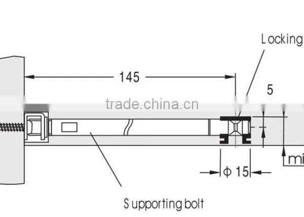 Furniture Hardware Invisible Concealed Hidden Shelf Support photo-2