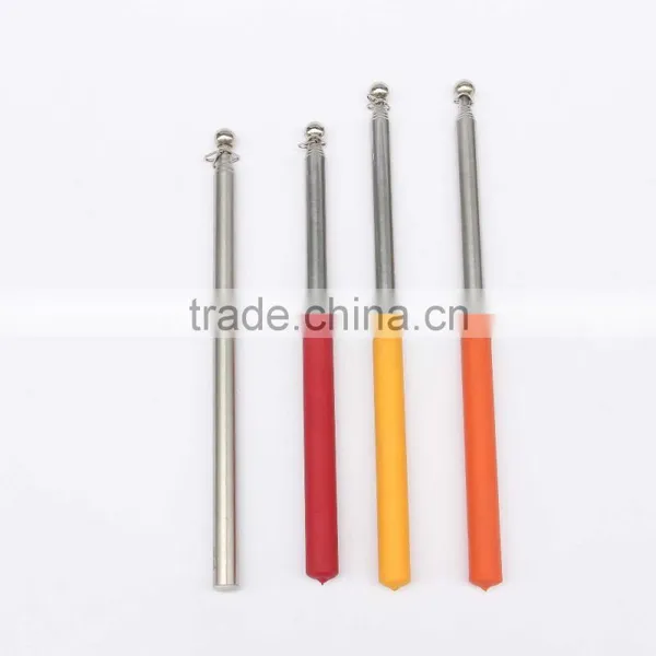 Telescopic Hand Held Flagpole/ Telescopic Flagpole for Guider Flag/Adjustable Flagpole with colorful handle