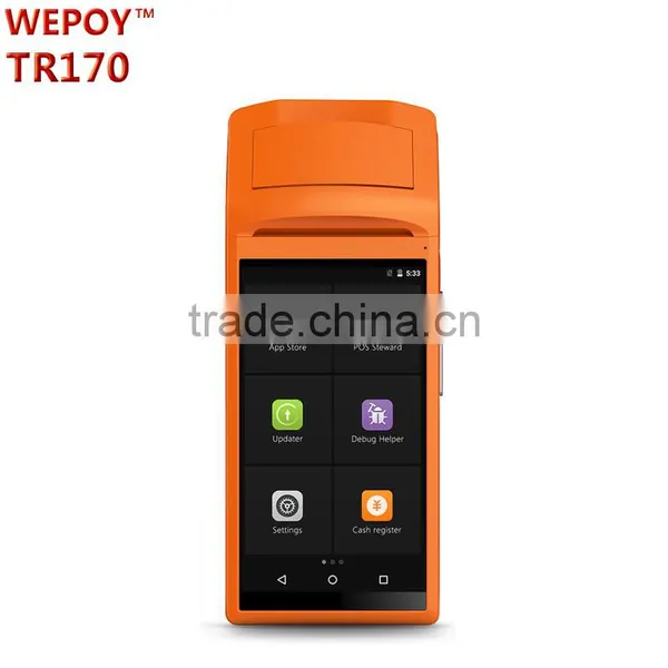 5.5 Inch 3G Handheld Android Pos Terminal With Printer photo-2