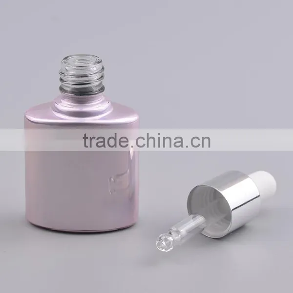 Empty Transparent Glass Bottle Essential Oil Bottles With Aluminum Dropper Cap photo-5
