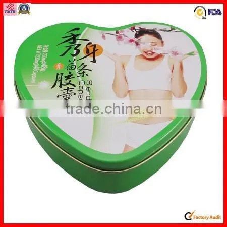 Red Heart Shape Wedding Gift Tin Boxes photo-5
