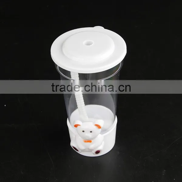 450ml Novelty Cartoon Toys Decorative Plastic Straw Cups for Kids photo-3