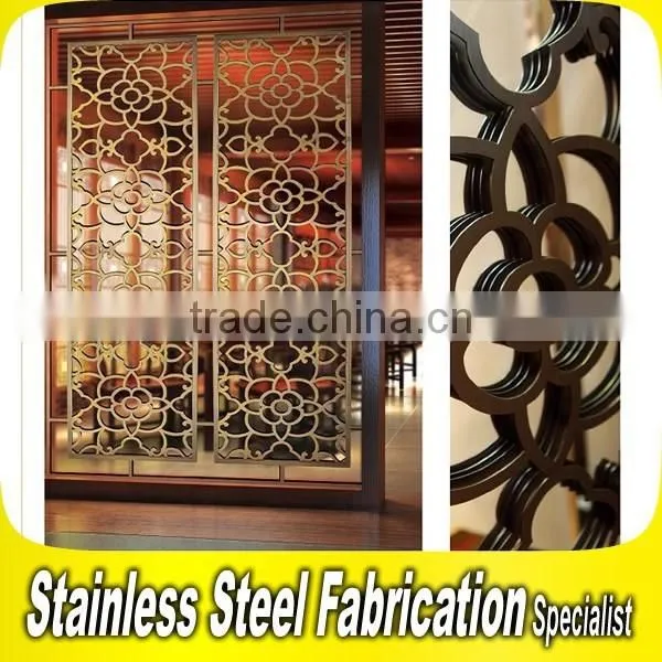 Damp-proof Decorative Stainless Steel Living Room Folding Partition Wall photo-5