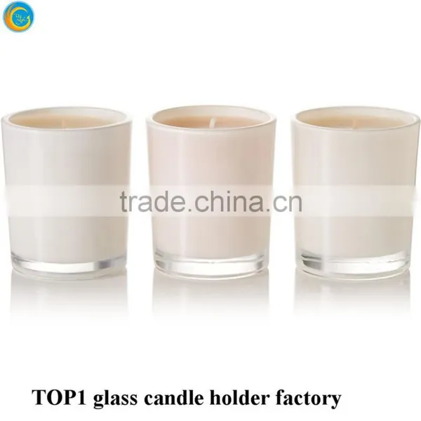 Frosted White Gold Votive Candles Decorative Magnifying Glass photo-4