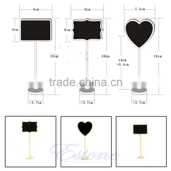 Various Shape FSC Wooden Small Blackboard MDF Hanging Blackboard photo-3