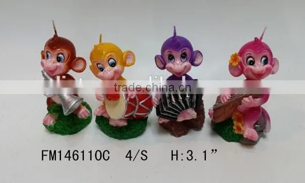 High Quality Lovely Monkey Shape Candle Wholesale for 2016 New Year Gift photo-3