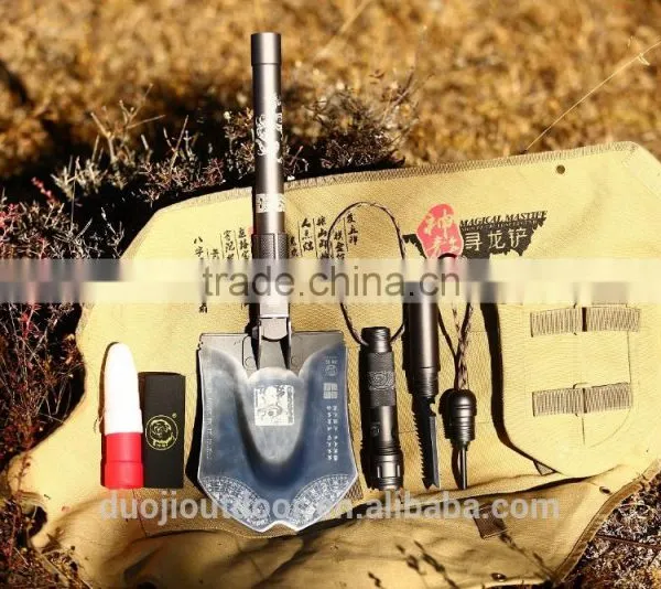 15-in-1 Outdoor Multi Tool Knife With Shovel Knife Hoe Flashlight Fire Flint photo-6