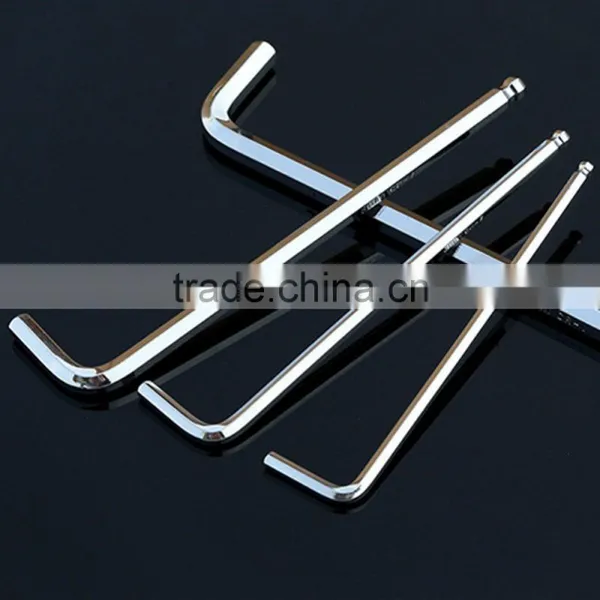 9 Pcs L Shape Ball End Carbon Steel Spanner Hex Key Wrenches Set photo-3
