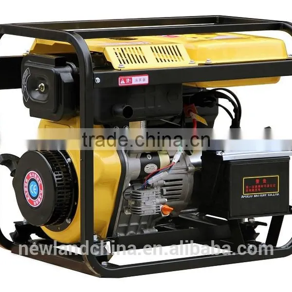6kVA Air-cooled Open Frame Diesel Generator Single Phase Electric Starting photo-2