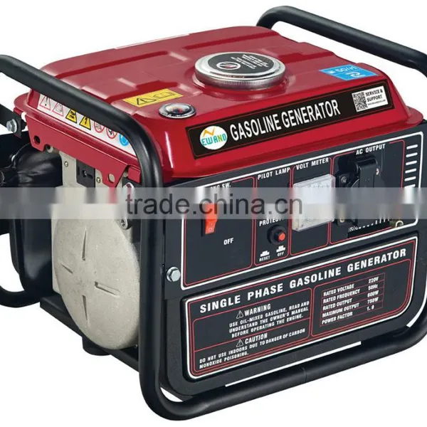 2 Stroke 450W-750W Aluminium/copper Recoil Start With Frame 950 Gasoline Generator photo-3