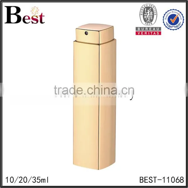 2017 Hot New Products Cosmetic Red Aluminum Cover Glass Perfume Bottle 10ml 20ml 35ml Spray Square Rotary Bottle Perfume photo-4