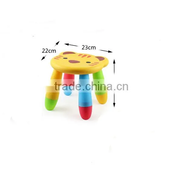 Easy Fold Round Plastic Cartoon Bee Foot Stool for Children photo-6