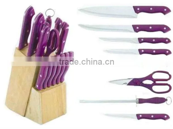 Hot Sale Stainless Steel Kitchen Knife Set With Block ,kitchen Knife Set