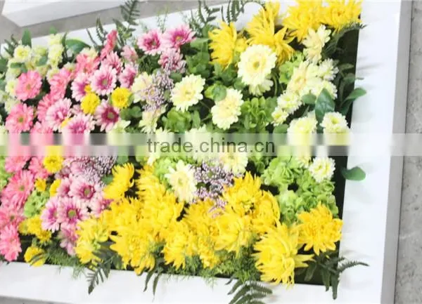 Popular Personized Size Fashion Rose Artificial Flower Wall for Indoor Decoration photo-3