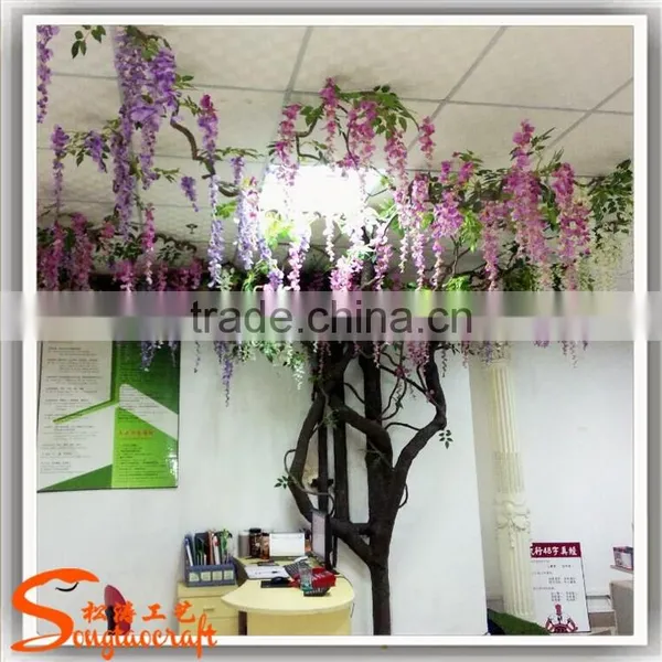 Factory Price Artificial Wisteria Tree Colour Decorative Artificial Wisteria photo-4