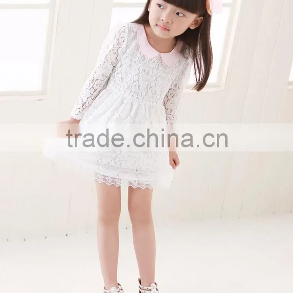 2015 Winter Lace Casual Girls Dress Cute Fashion Girl Party Children Dress Vestido Meninas Baby Princess Dress Kids Dress photo-4