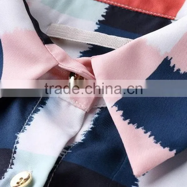 New Ladies' Fashion Long Sleeves Allover Print High Quality and Direct Manufacture Ladies Basic Blouse photo-5