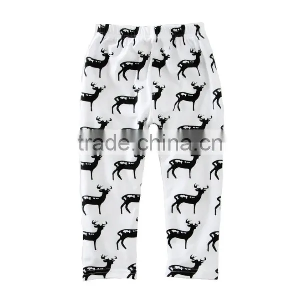 Hot Selling Christmas Deer Printing Long Shirts Trousers Two Piece for Baby photo-4