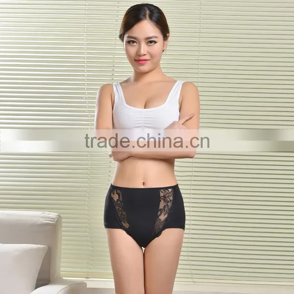 Wholesale Embroidery Lingerie Mature Women Plus Size Panties Underwear photo-5