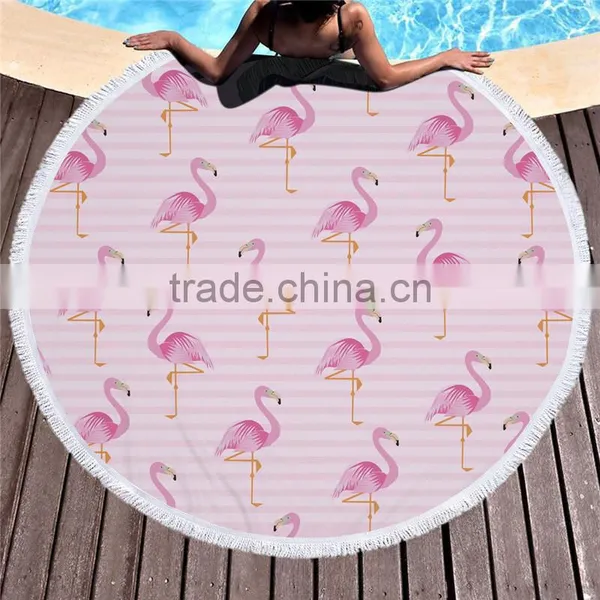150cm Bath Towels Tassel Geometric Print Summer Women Sandy Swimming Sunbath Baby Blanket Microfiber Round Beach Towel photo-5