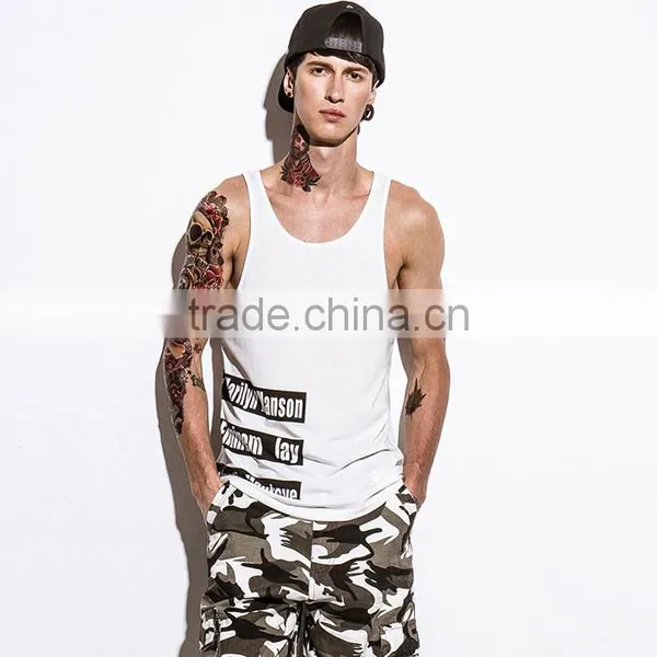 Fashion Printed Wholesale Mens String Vest