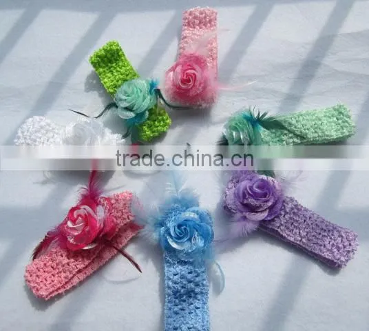 1.5inch Wide Baby Girls Crochet Headband photo-4