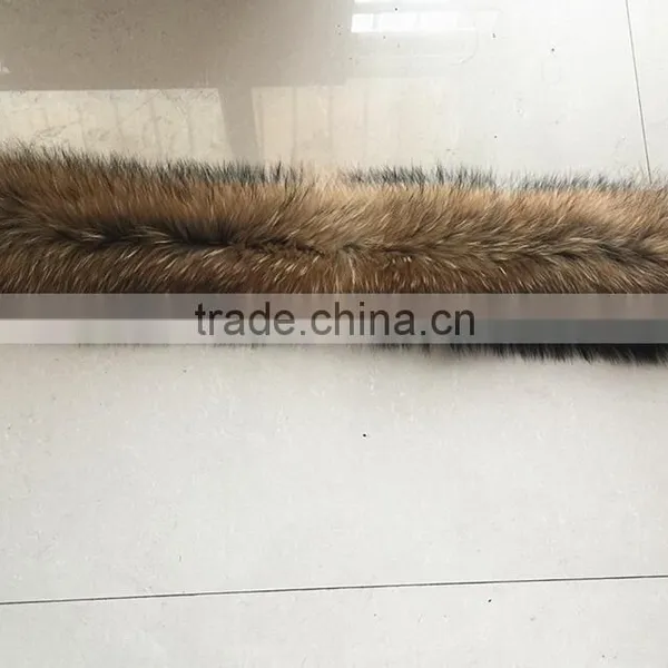 BBG-H-4 OEM/Custom Made Fur Hood/ Collar Raccoon Real Fur Trim photo-3