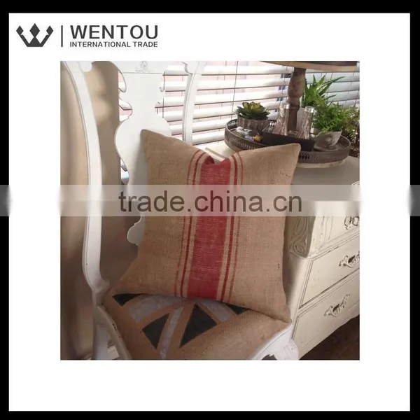 Wholesale Home Decor Burlap Pillow Cover photo-3