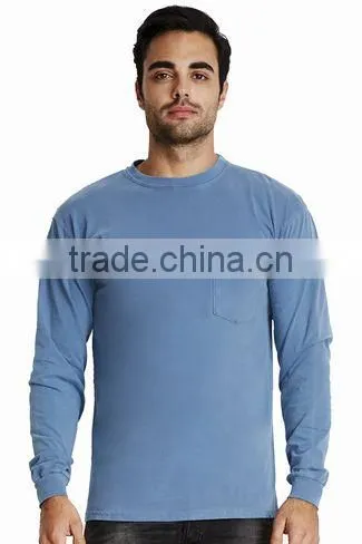 Next Level Apparel Unisex Inspired Dye L/S Pocket Crew Tee - 100% Combed Ring-spun Cotton Jersey and Comes With Your Logo photo-3