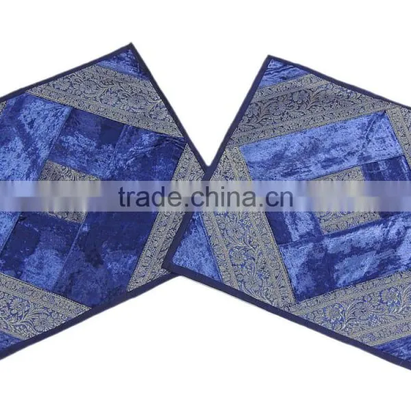 Handcrafted Indian Decor Pillows Vintage Zari Throw Accent Cushion Covers photo-2