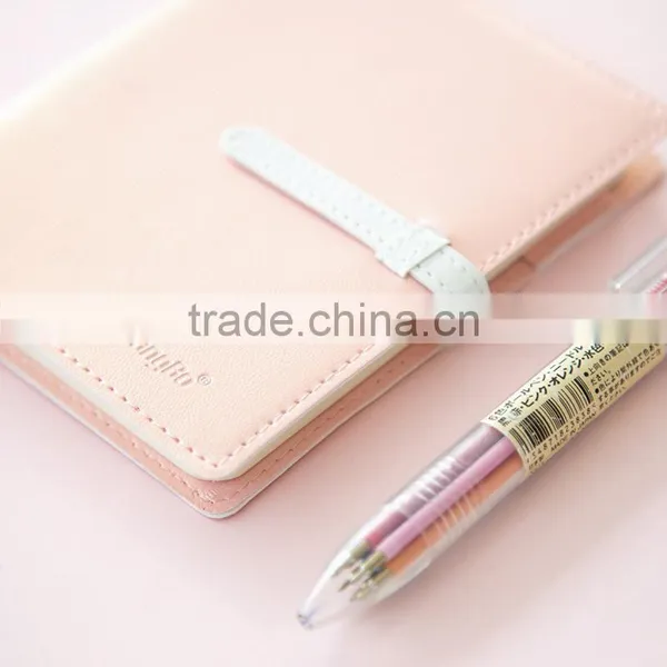 Custom PU Cover Portable Planner Reusable Personal Journal Notebook With Metal Buckle Emboss Logo photo-2
