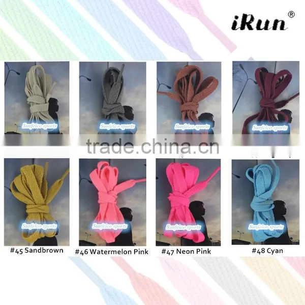 Flat Padded Oval Colored Shoe Laces Shoelaces Bootlaces~High Quality Polyester~8mm Width~NO MOQ~57 Colors~Accept Custom photo-5