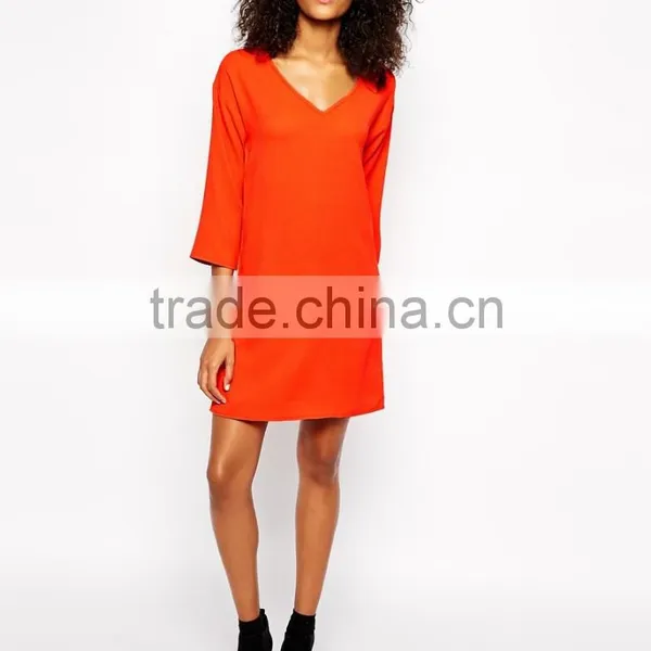Chinese Manufacturing Kimono Sleeve Vneck Dress 2014 Wholesales photo-4