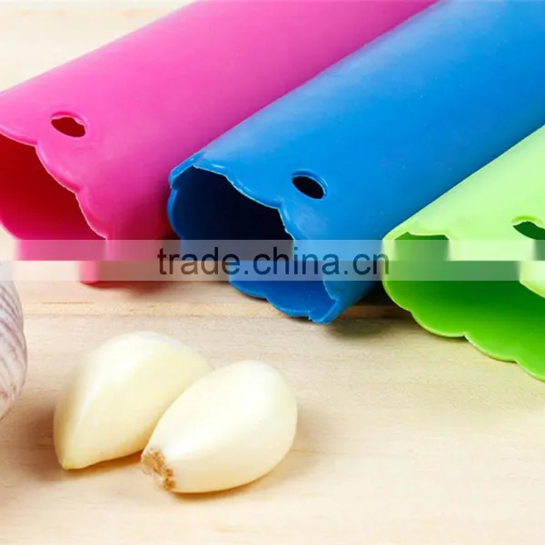 Magic Silicone Garlic Peeler Peel Easy To Use Perfect Kitchen Tool Color Random Drop Practical Healthy Silicone Garlic KC1021 photo-4