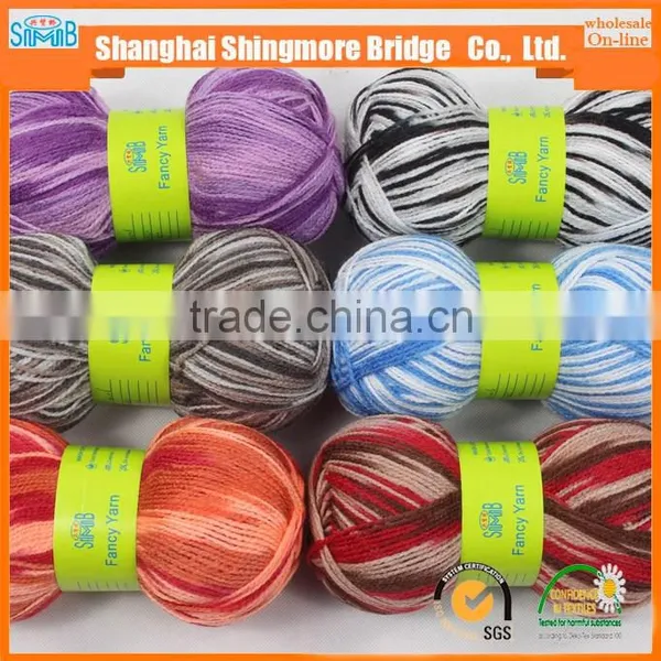 China Fancy Yarn Factory Cheap Wholesale 100% Acrylic Knitting Yarn by Hand photo-6