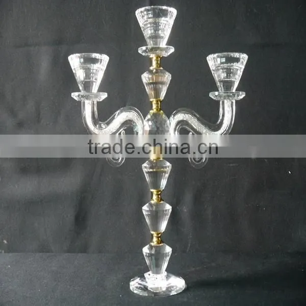 Wholesale Popular Glass Crystal Candle Holder for Party Decoration photo-6