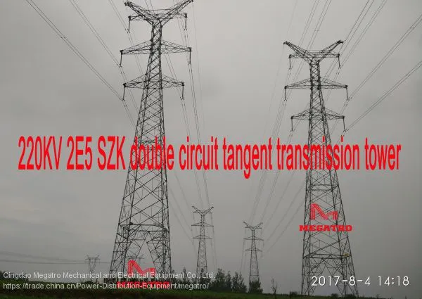 MEGATRO 220KV 2E5 SZK Double Circuit Tangent Transmission Tower photo-2