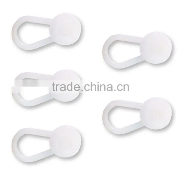 25 Pack Waistband Extender Set -5 White Button,5 Black Button,5 Spring Metal Button,5 Cotton Hook,5 Cotton Button Extenders photo-2