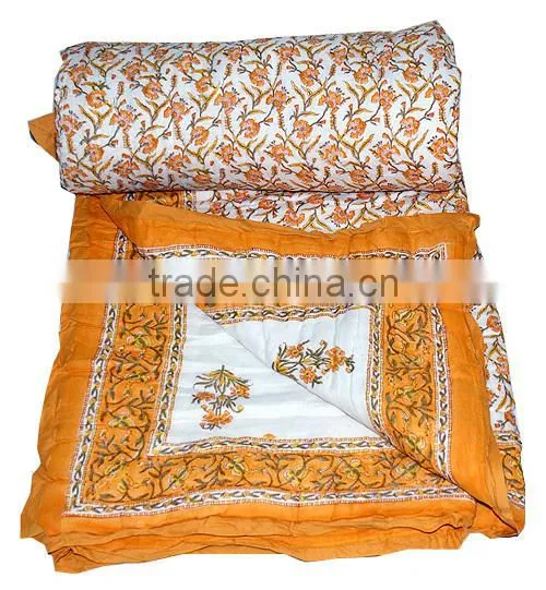 Indian Cotton Quilt | Soft Cotton Filled Jaipuri Quilts Online