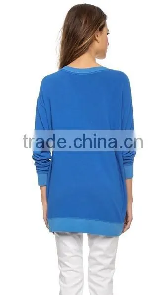 Vintage Inspired Top Stitched Women's Sweatshirt photo-4