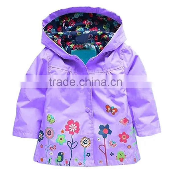 Fashionable 100% Polyester Children's Hooded Jacket photo-2