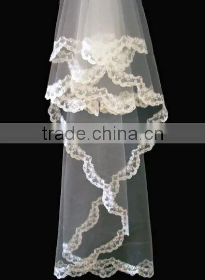 Latest Style Unique Design Beautiful Lace Wedding Veils