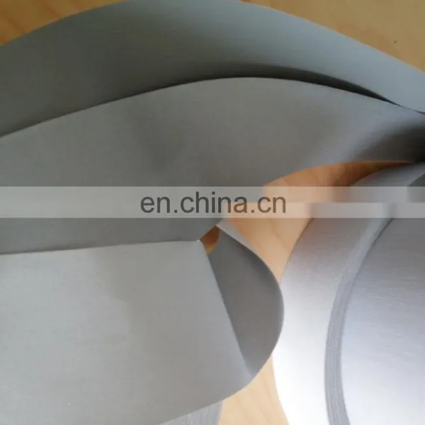 High Visibility Silver Polyester Reflective Clear Material Fabric Tape photo-2