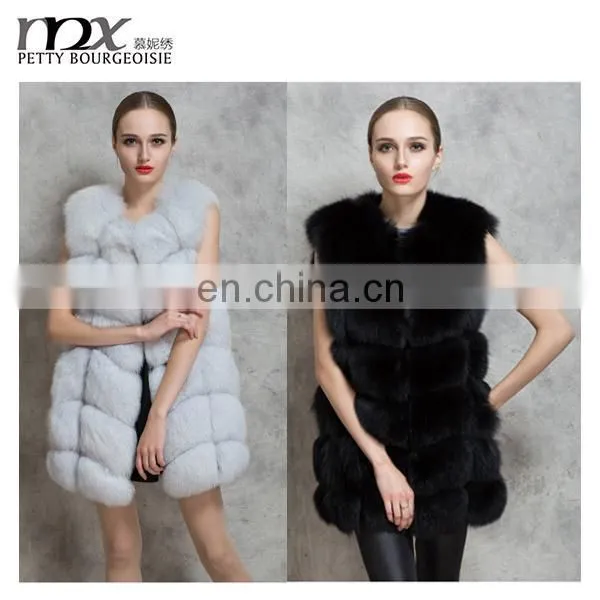 Latest Design Faux Mink Coat Fox Fur Coat Woman