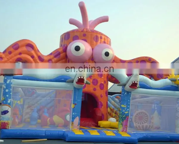 Cheap 2017 Octopus Yard Inflatable Amusement Park,Inflatable Fun City,Inflatable Playground For Kids photo-2