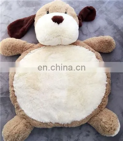 Super soft plush animal baby play cushion mat