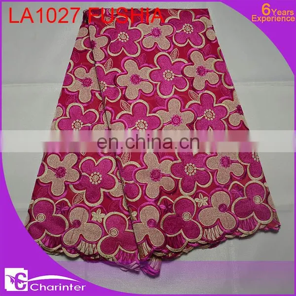 African Lace Fabric Swiss Voile Big Lace LA1027 Sky photo-5