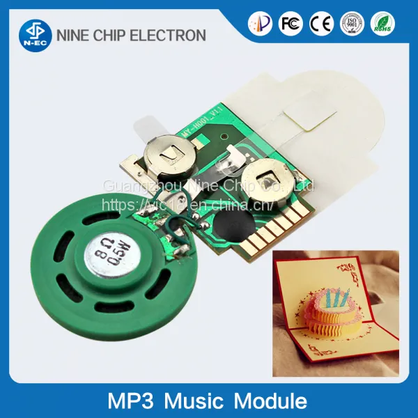 Programmable Musical Chip Greeting Card Sound Module